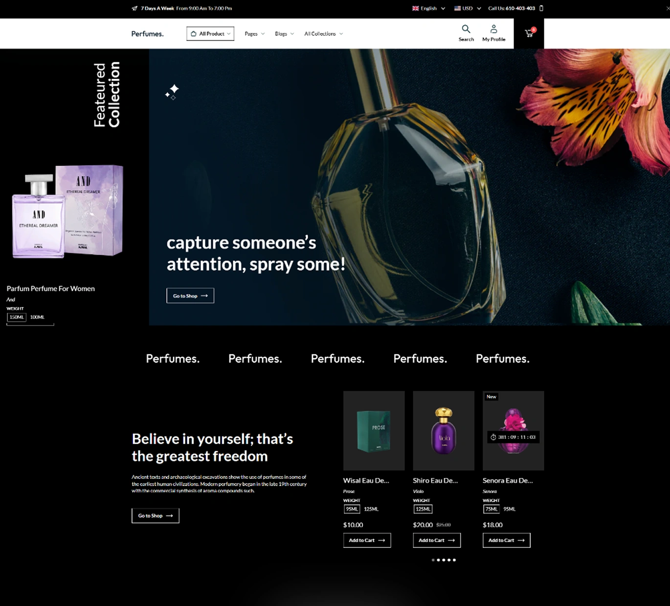 Perfumes Shopify Theme - WorkDo
