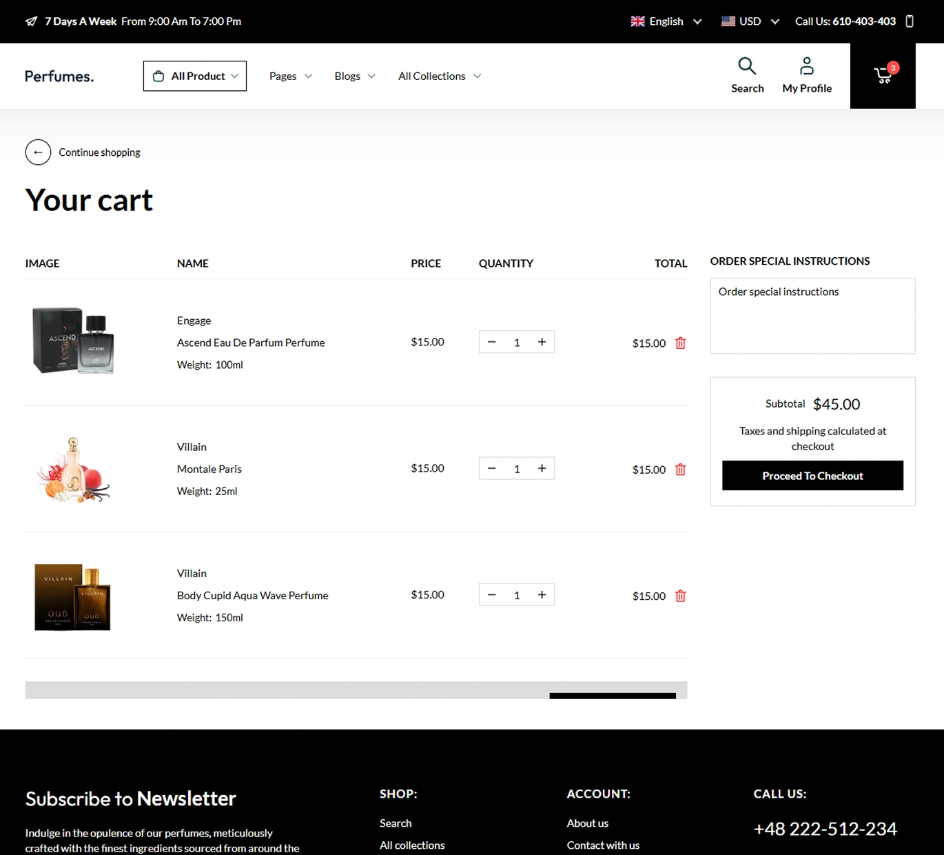Perfumes Shopify Theme - WorkDo