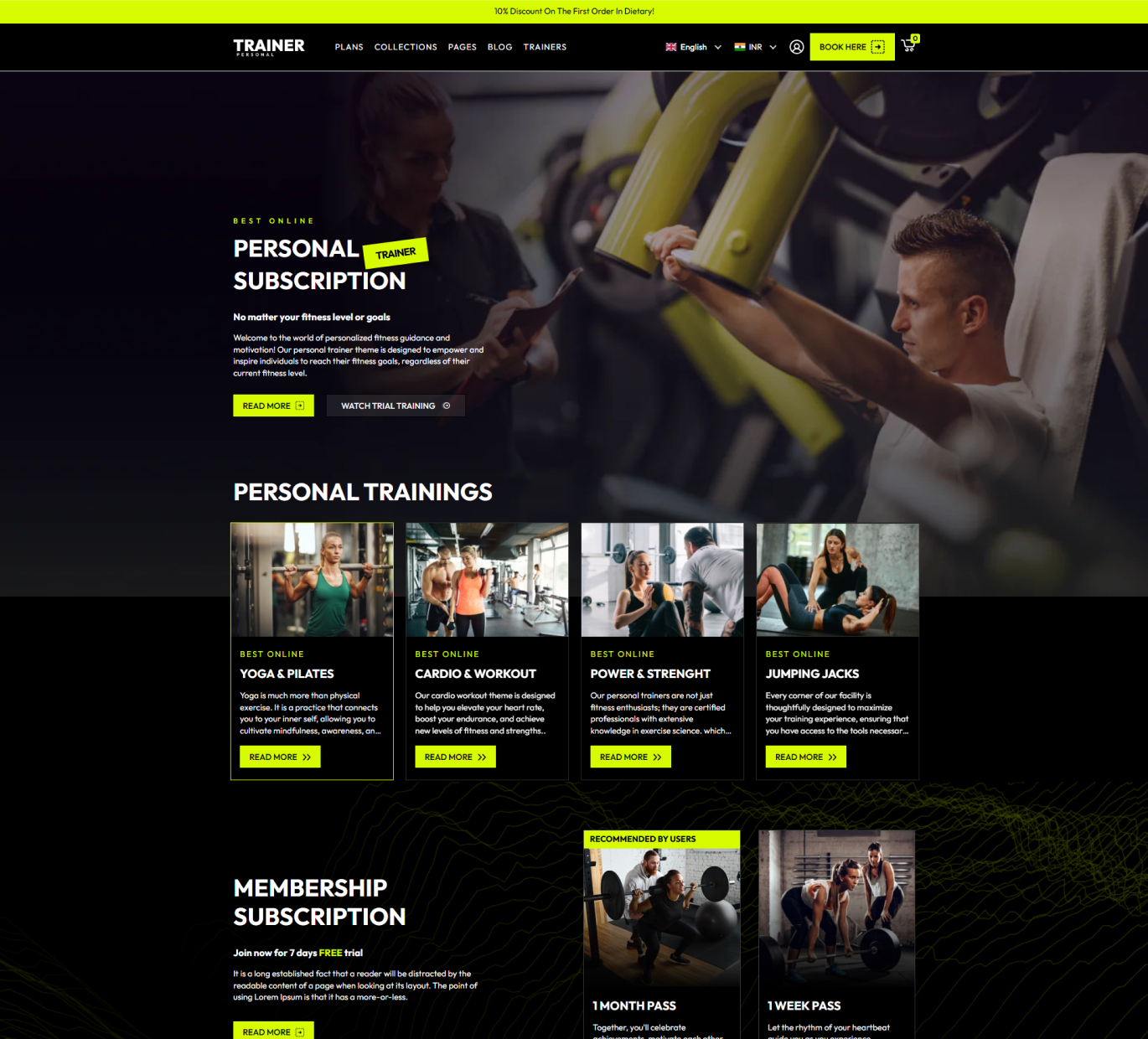 Personal Trainer Shopify Theme - WorkDo