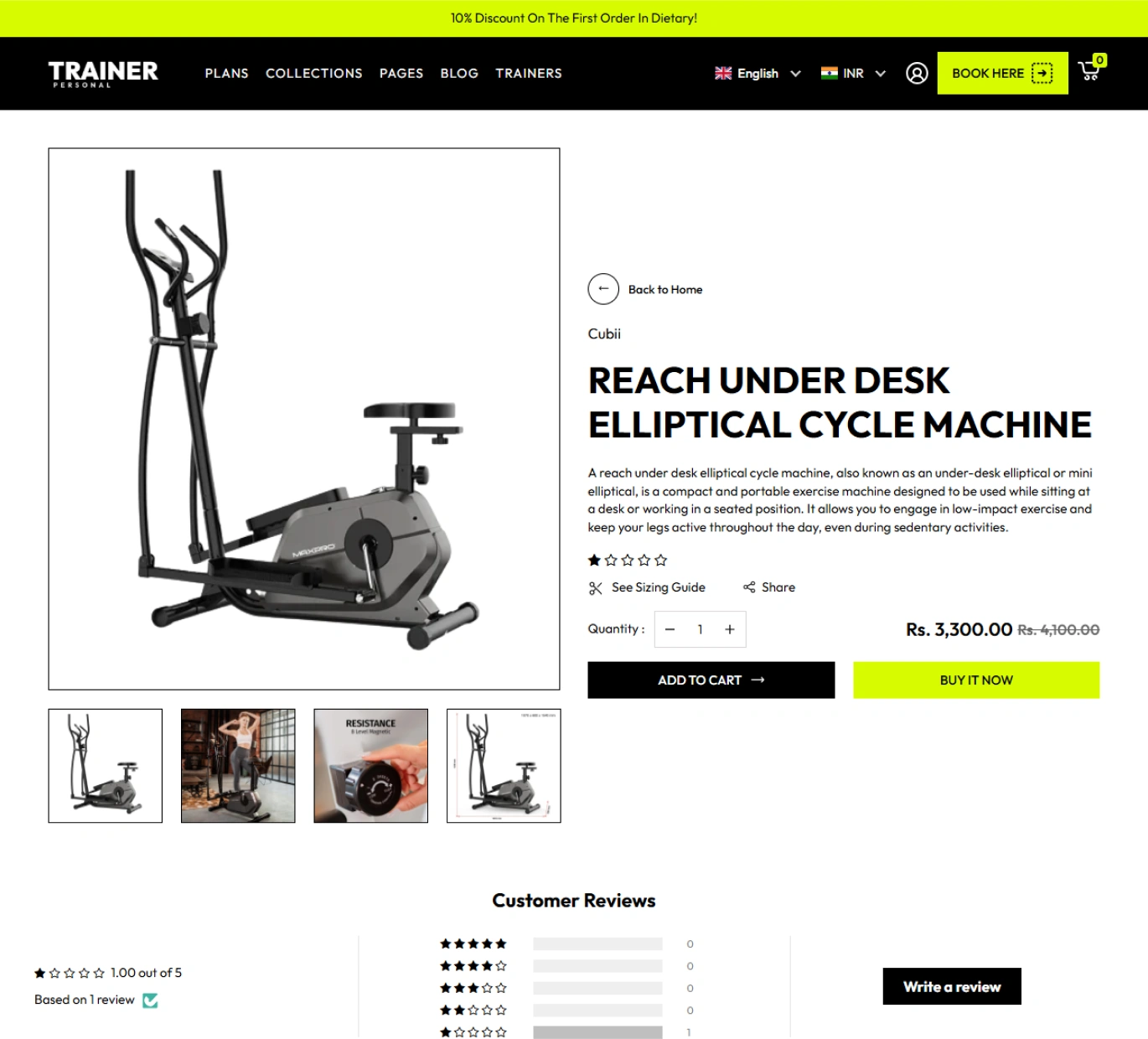 Personal Trainer Shopify Theme - WorkDo