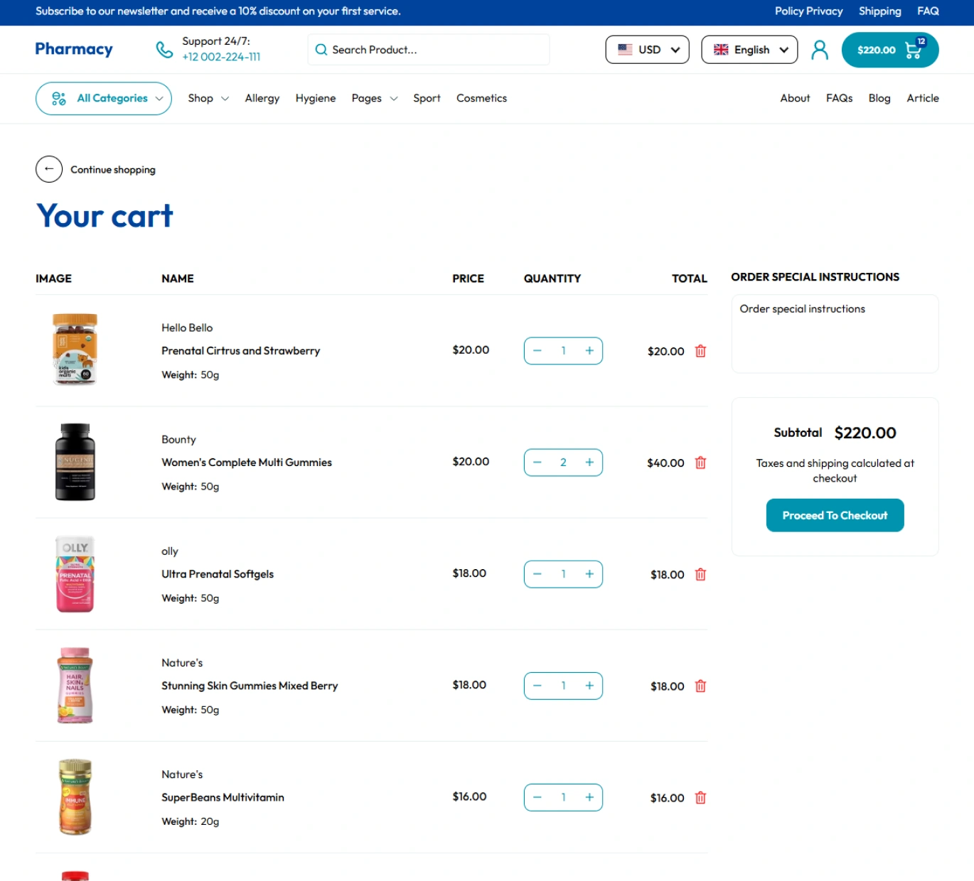 Pharmacy Shopify Theme - WorkDo