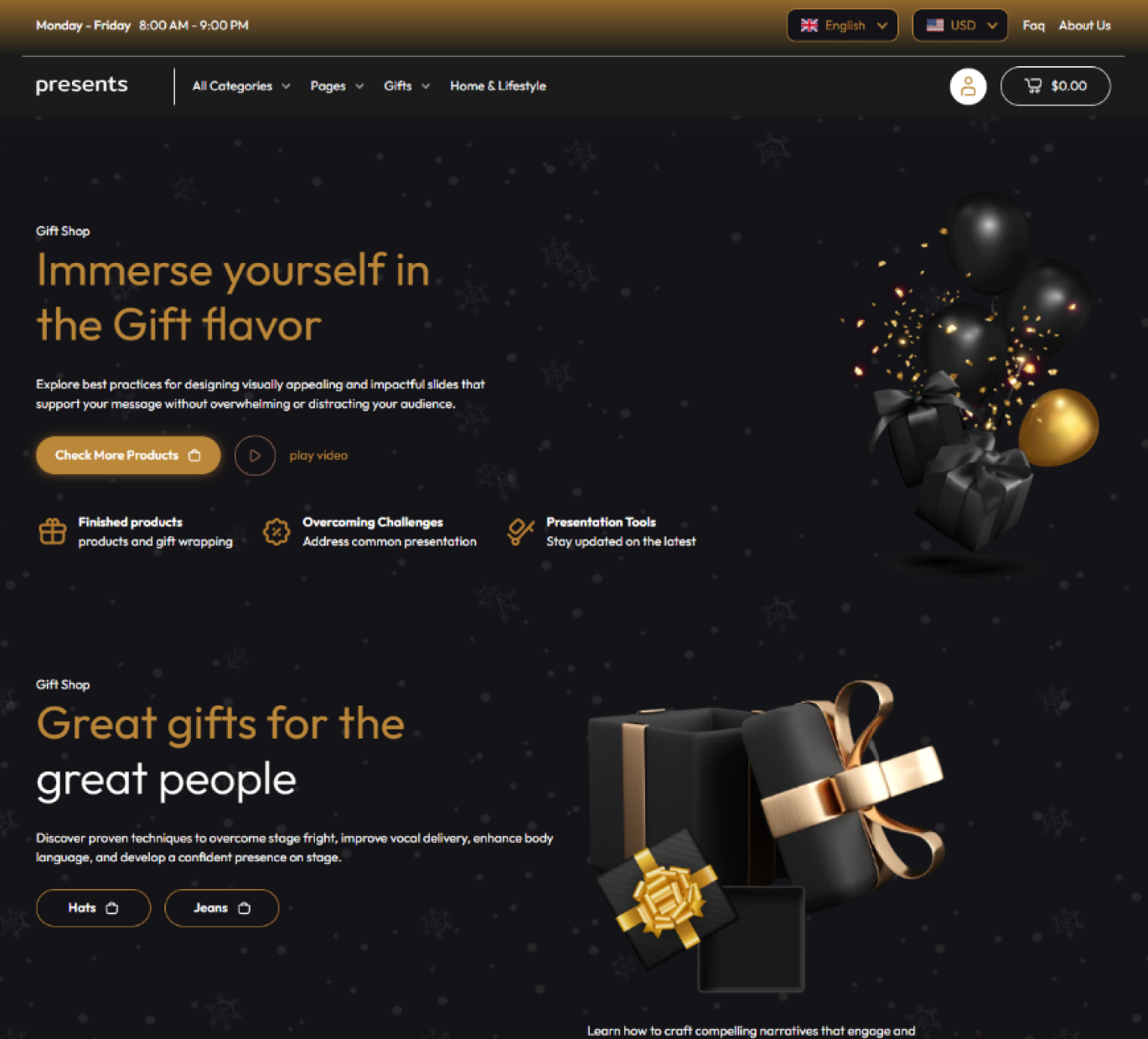 Presents Shopify Theme - WorkDo