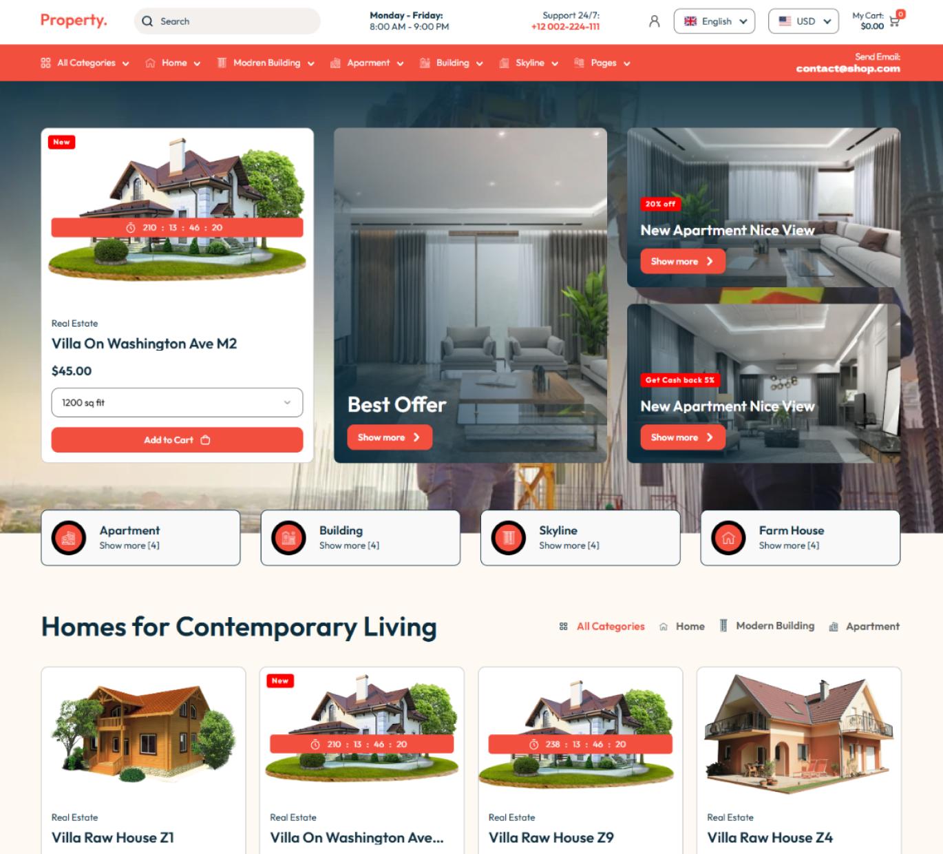 Property Shopify Theme - WorkDo
