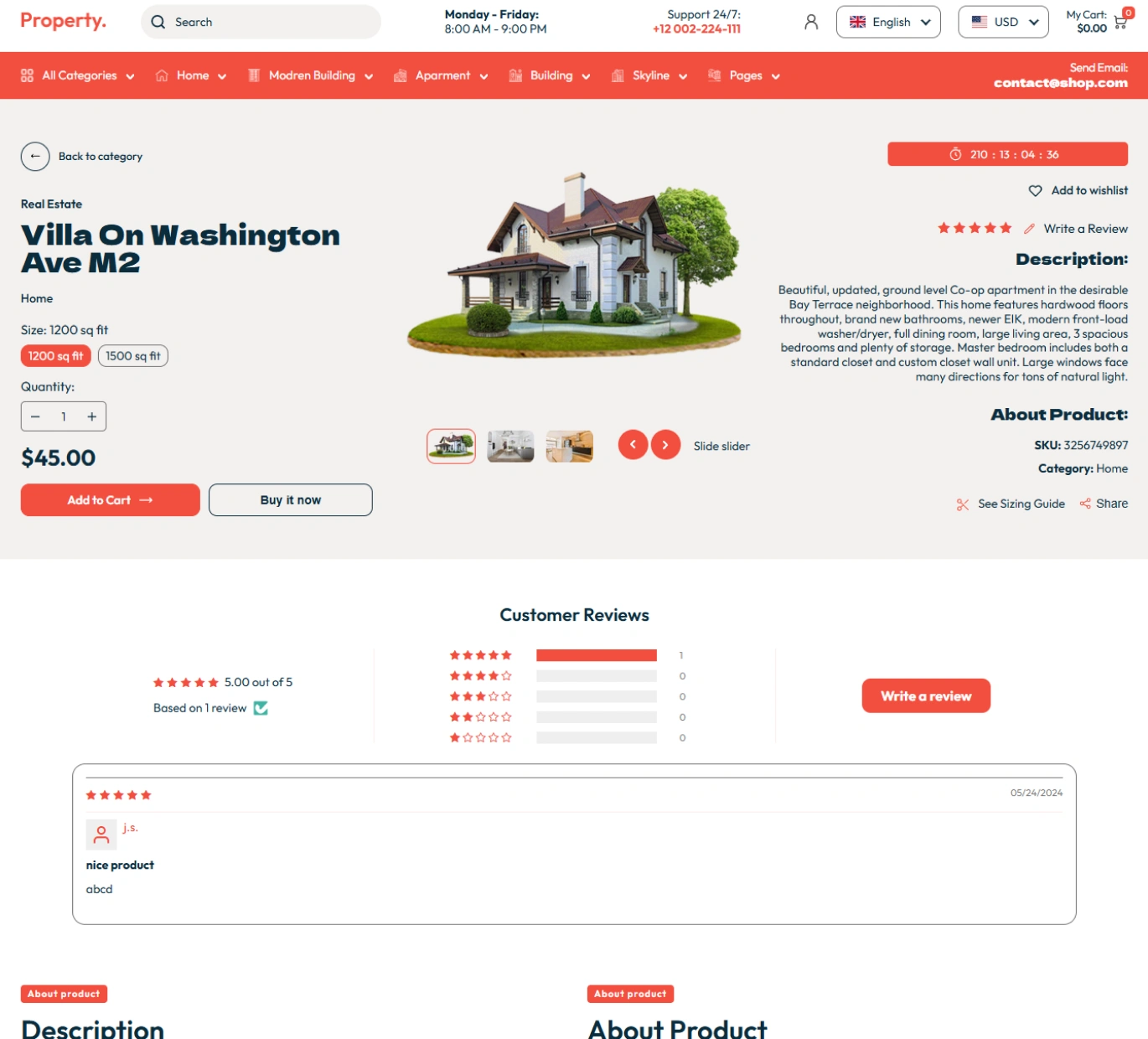 Property Shopify Theme - WorkDo