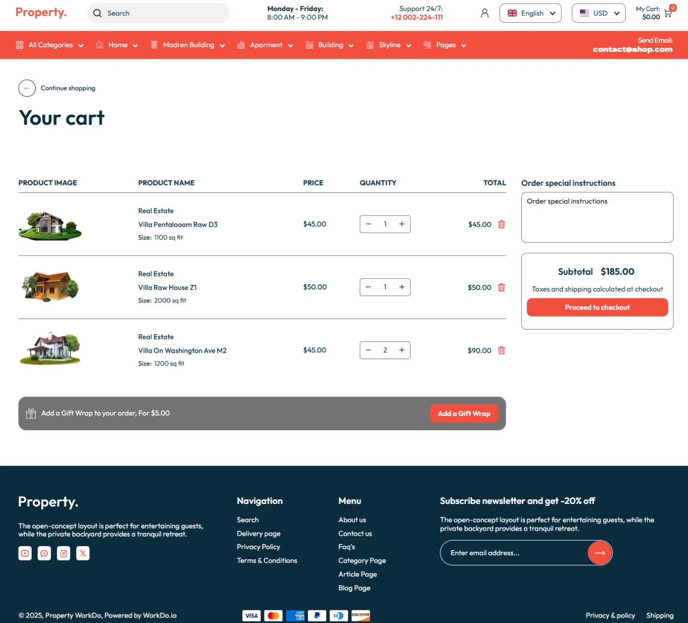 Property Shopify Theme - WorkDo