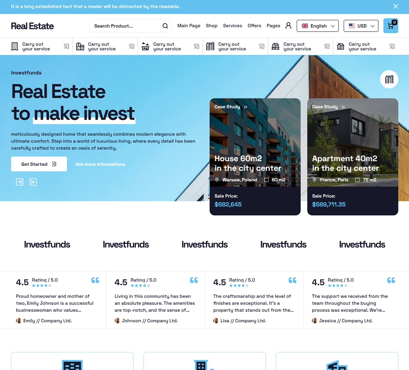 Real Estate Shopify Theme - WorkDo
