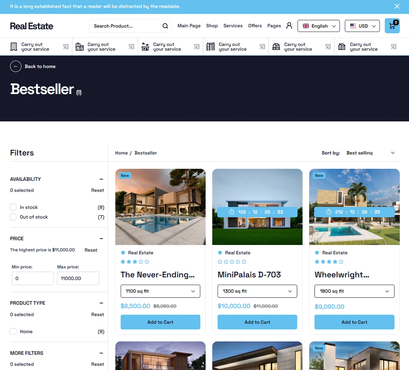Real Estate Shopify Theme - WorkDo