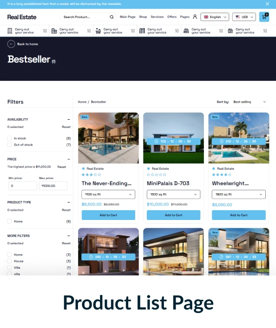 Real Estate Shopify Theme