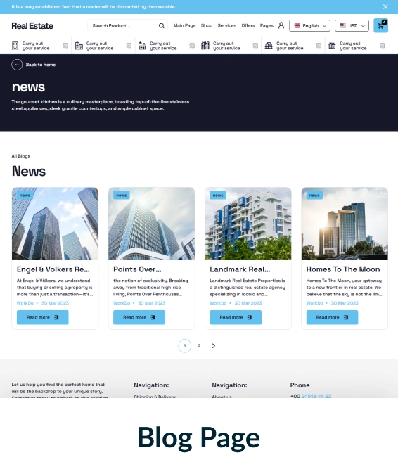 Real Estate Shopify Theme