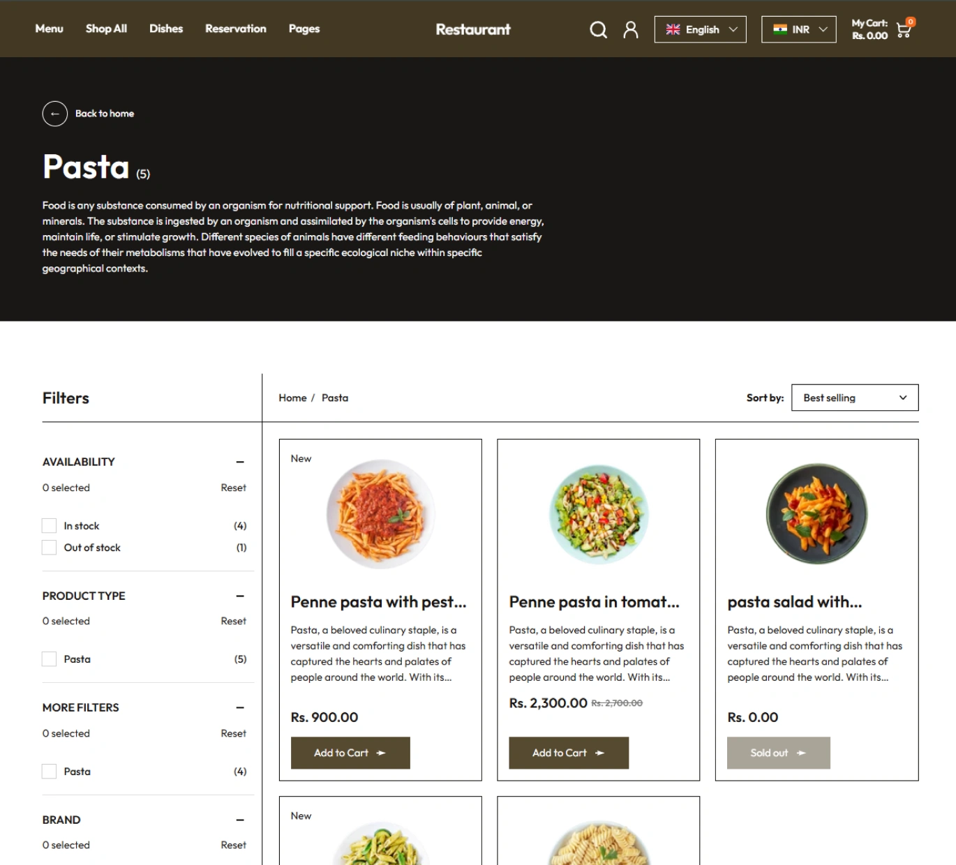 Restaurant-x Shopify Theme - WorkDo