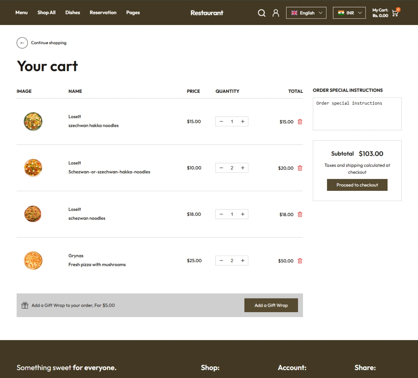 Restaurant-x Shopify Theme - WorkDo