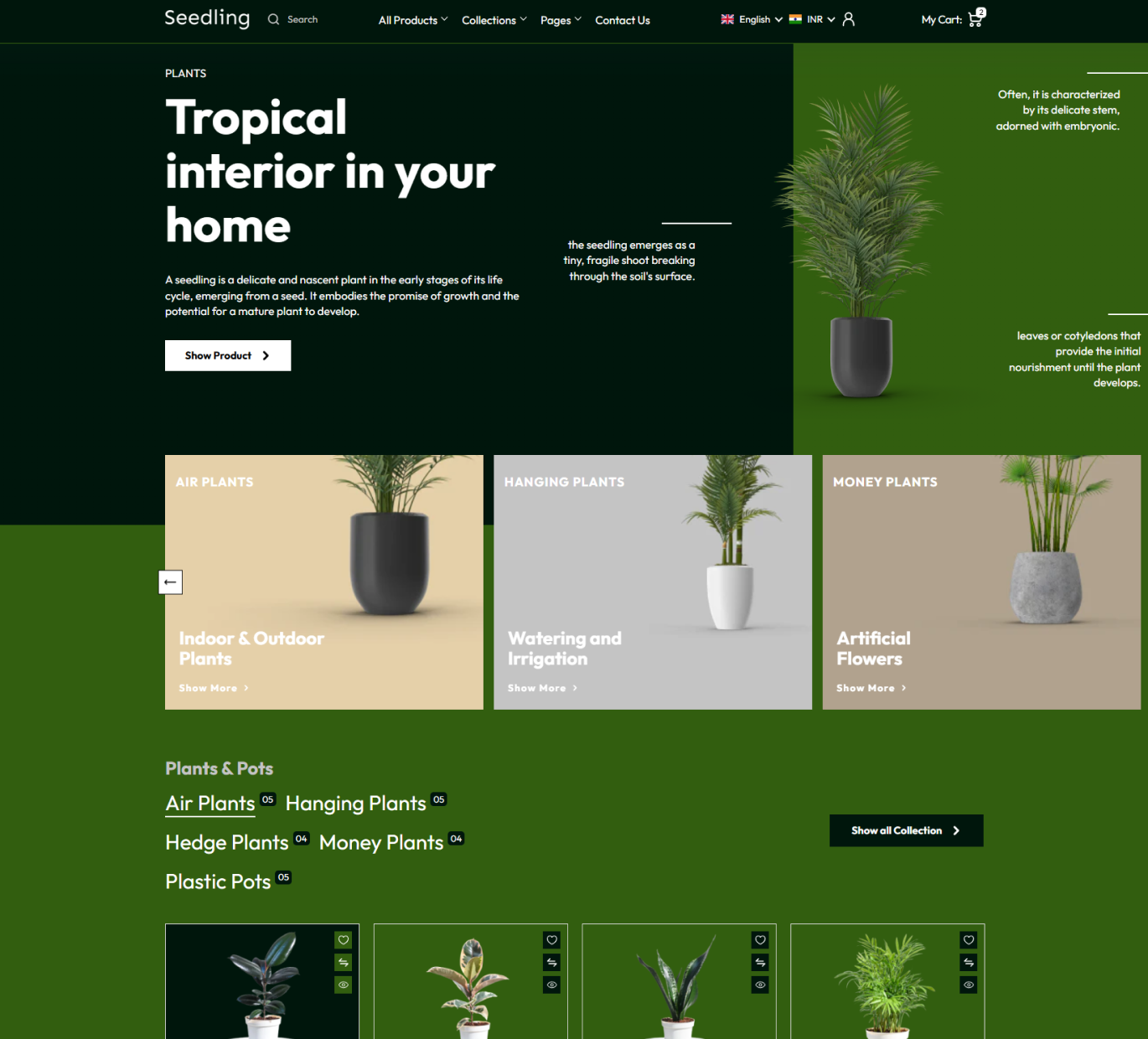 Seedling Shopify Theme - WorkDo
