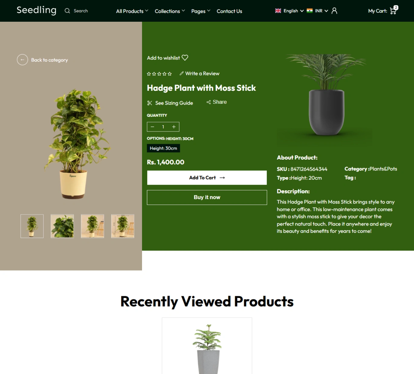 Seedling Shopify Theme - WorkDo