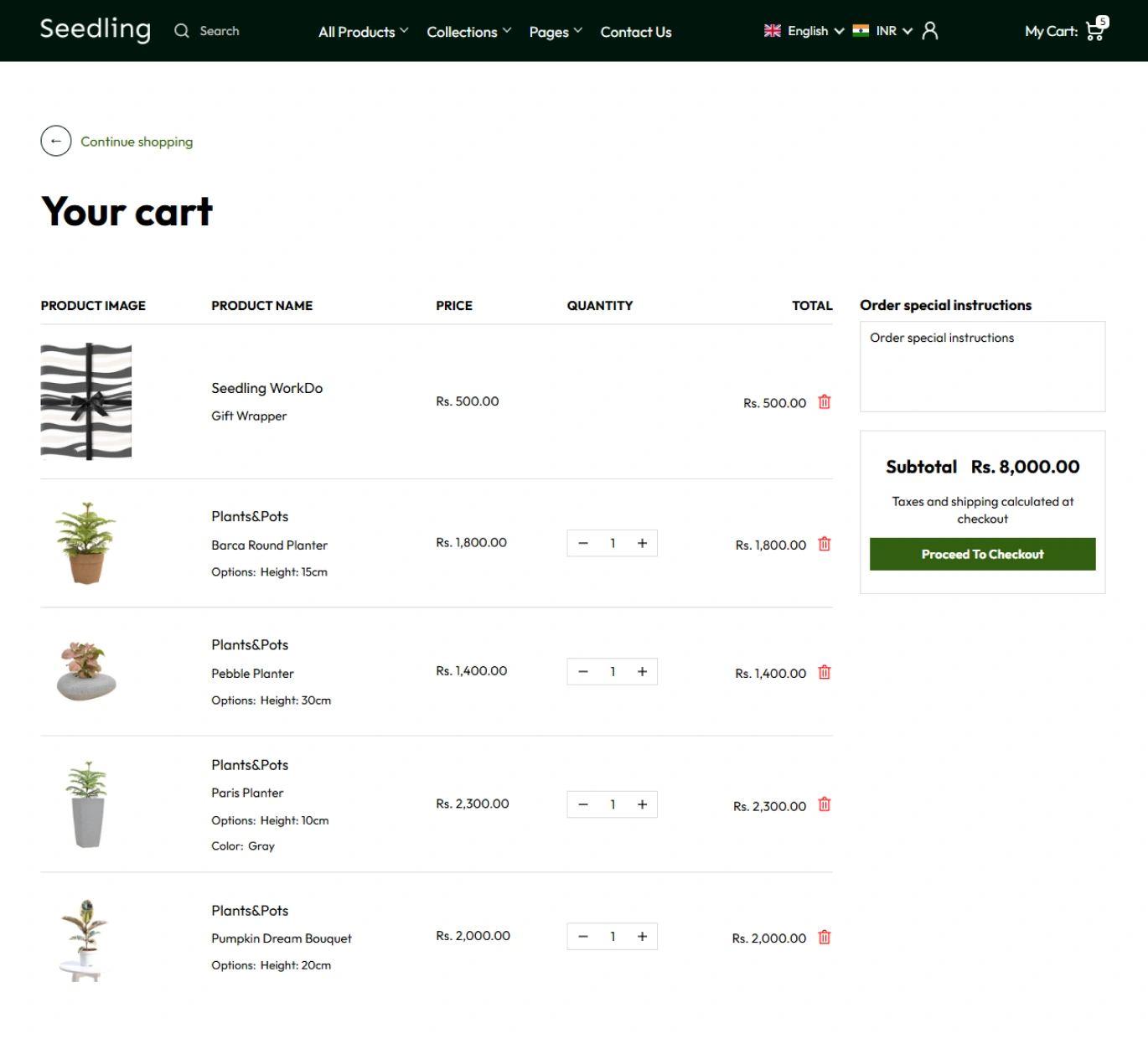 Seedling Shopify Theme - WorkDo