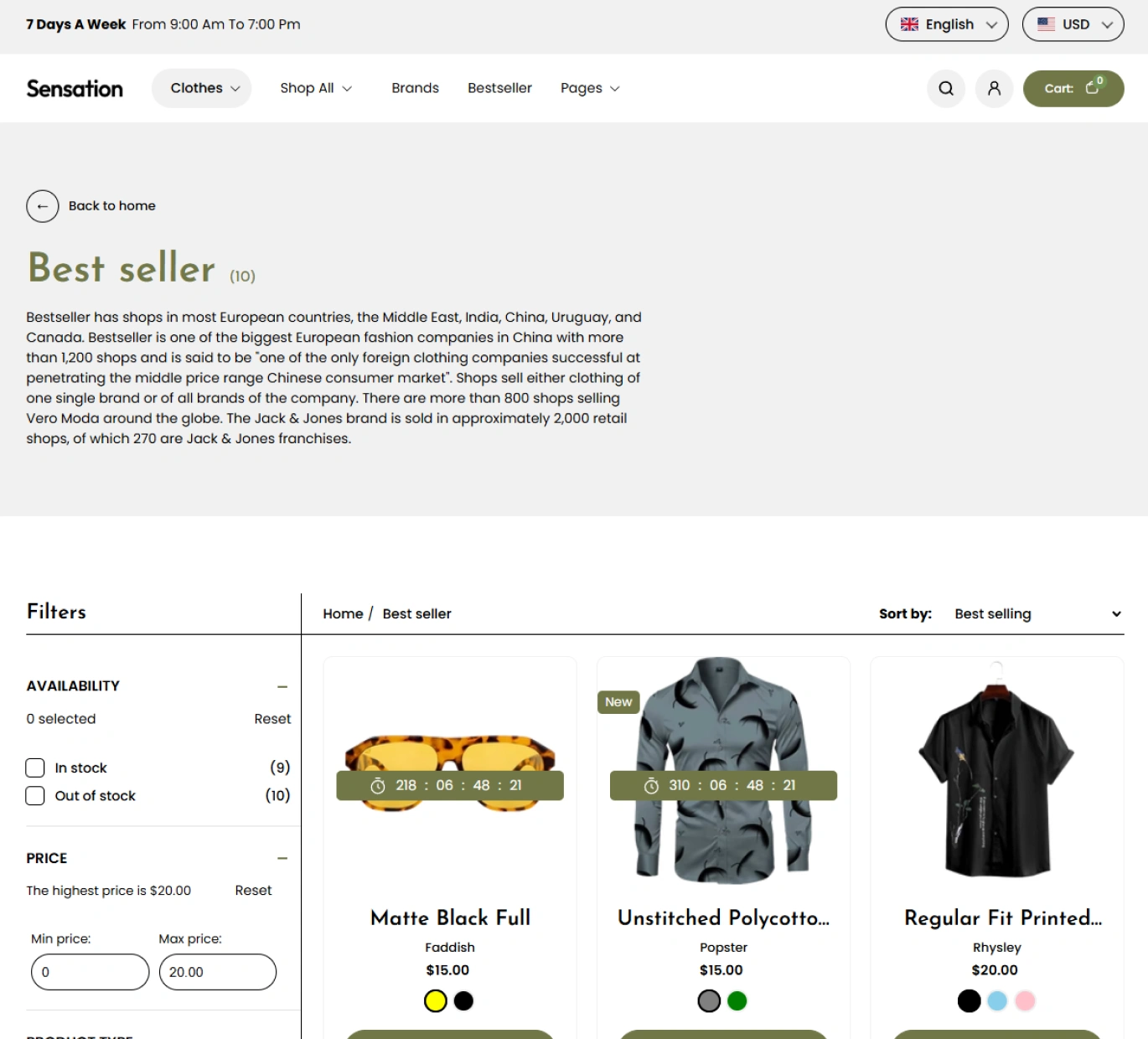 Sensation Shopify Theme - WorkDo