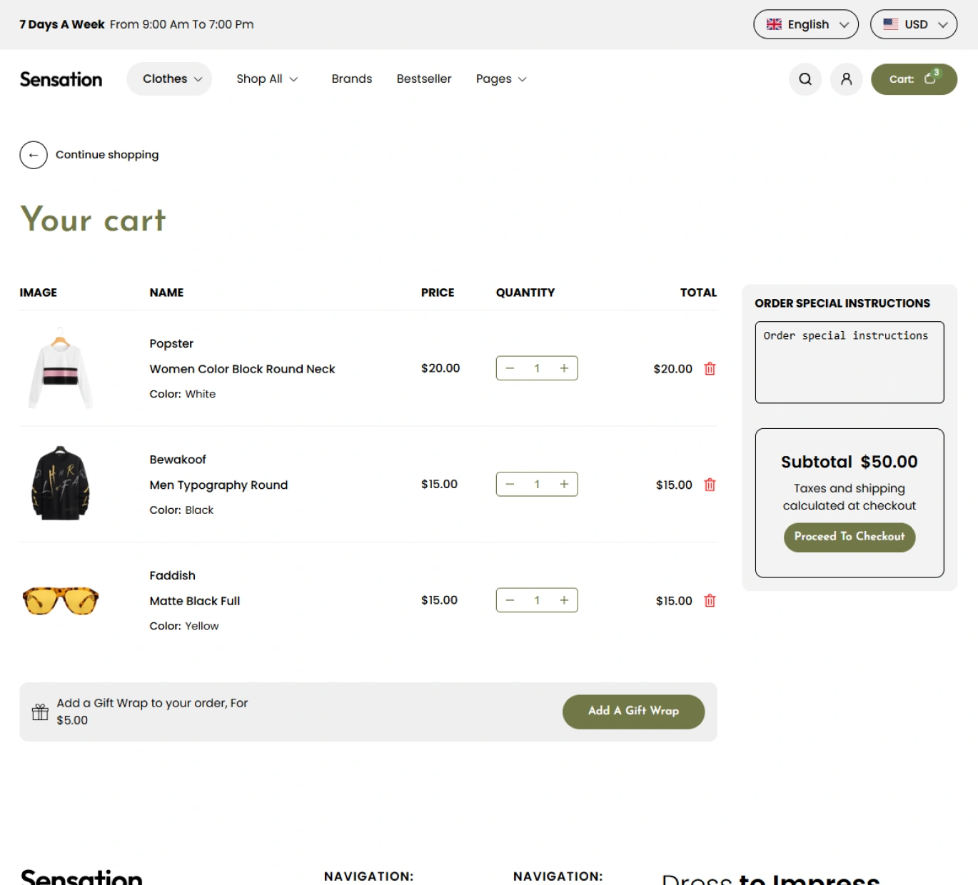 Sensation Shopify Theme - WorkDo