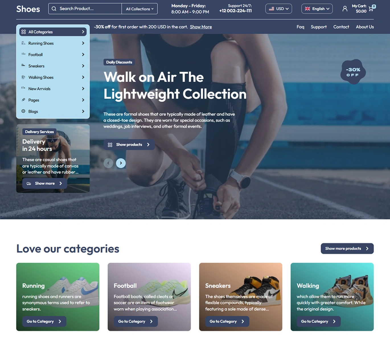 Shoes Shopify Theme - WorkDo