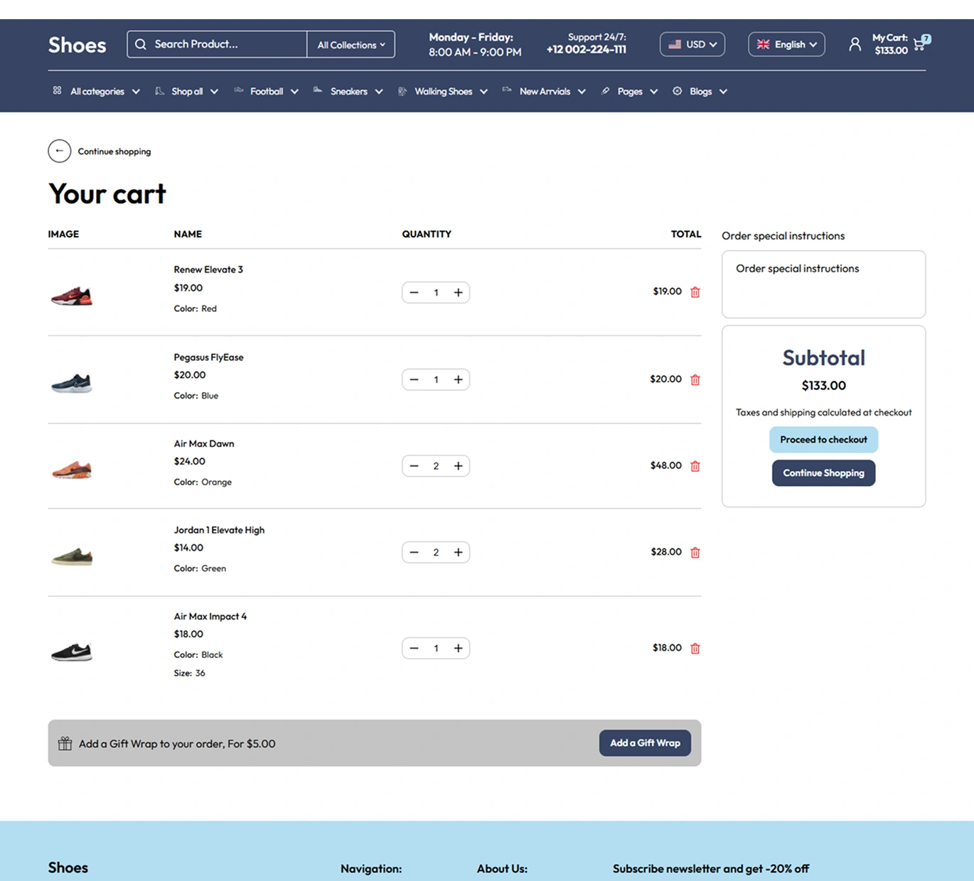 Shoes Shopify Theme - WorkDo