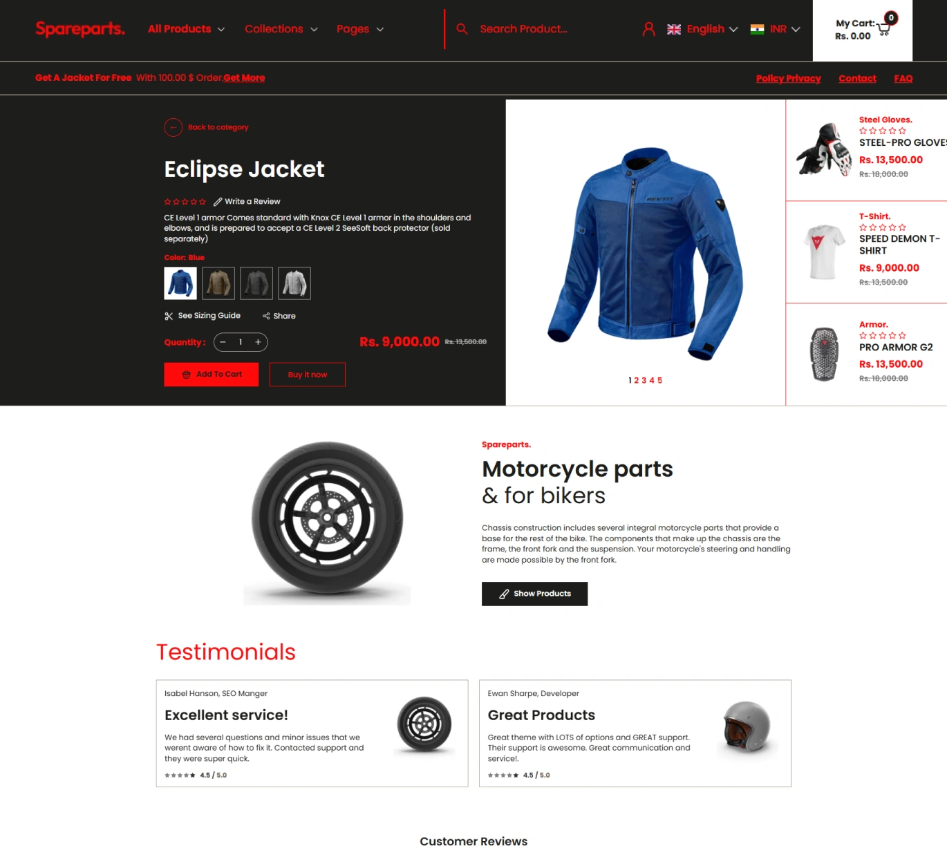 Spareparts Shopify Theme - WorkDo