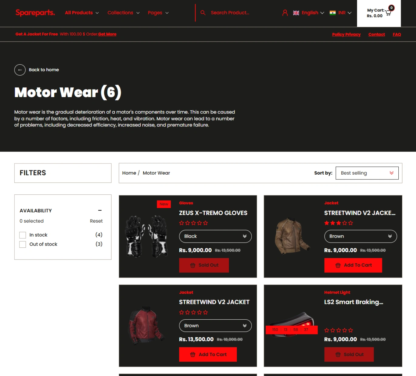 Spareparts Shopify Theme - WorkDo
