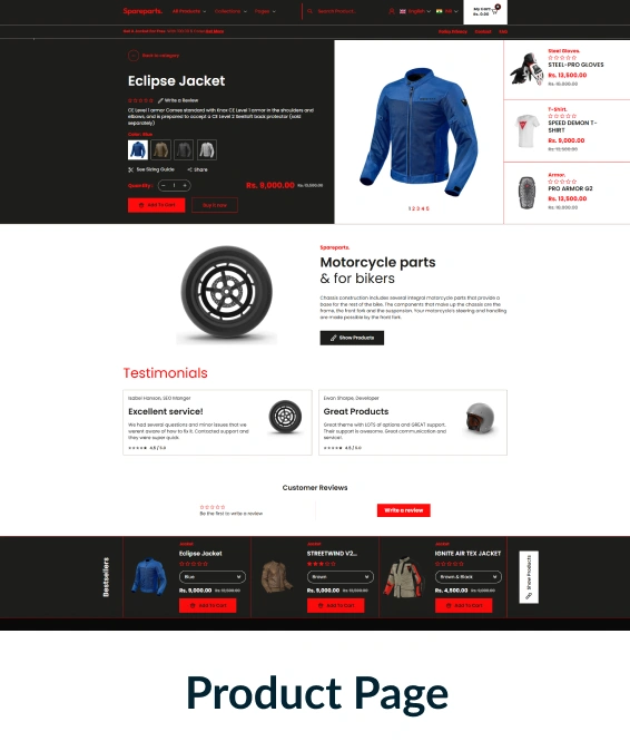 Spareparts Shopify Theme