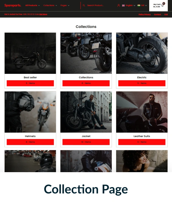 Spareparts Shopify Theme