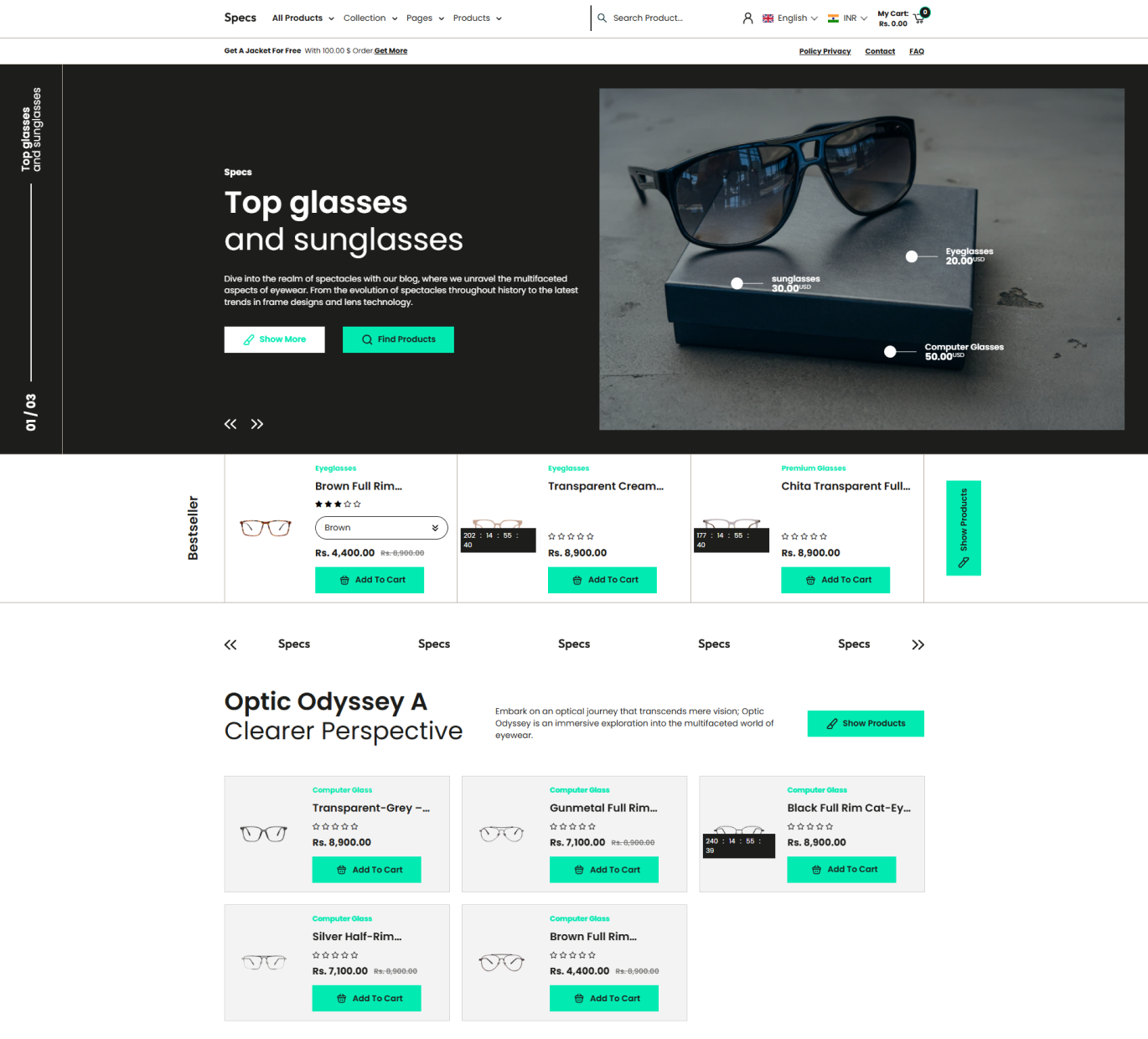 Specs Shopify Theme - WorkDo