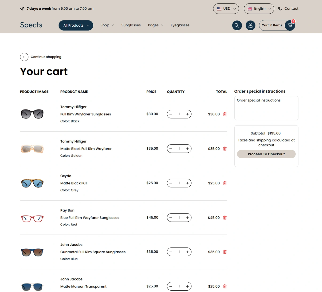 Spects Shopify Theme - WorkDo