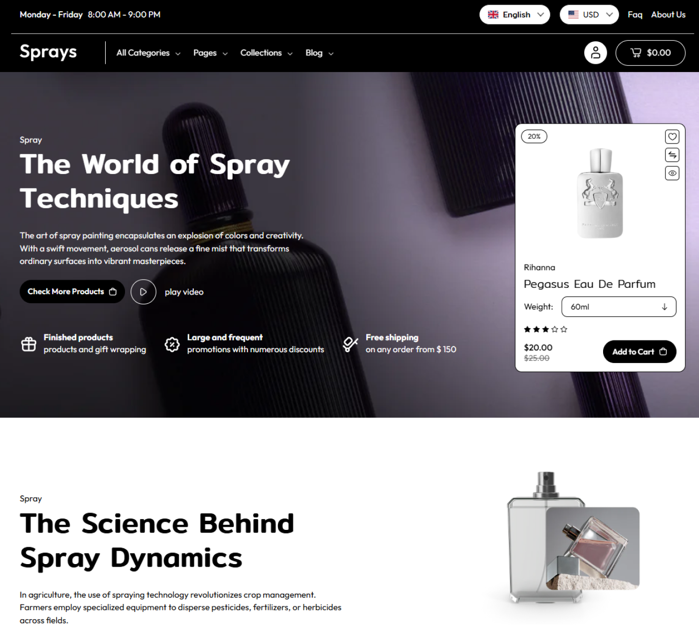 Sprays Shopify Theme - WorkDo