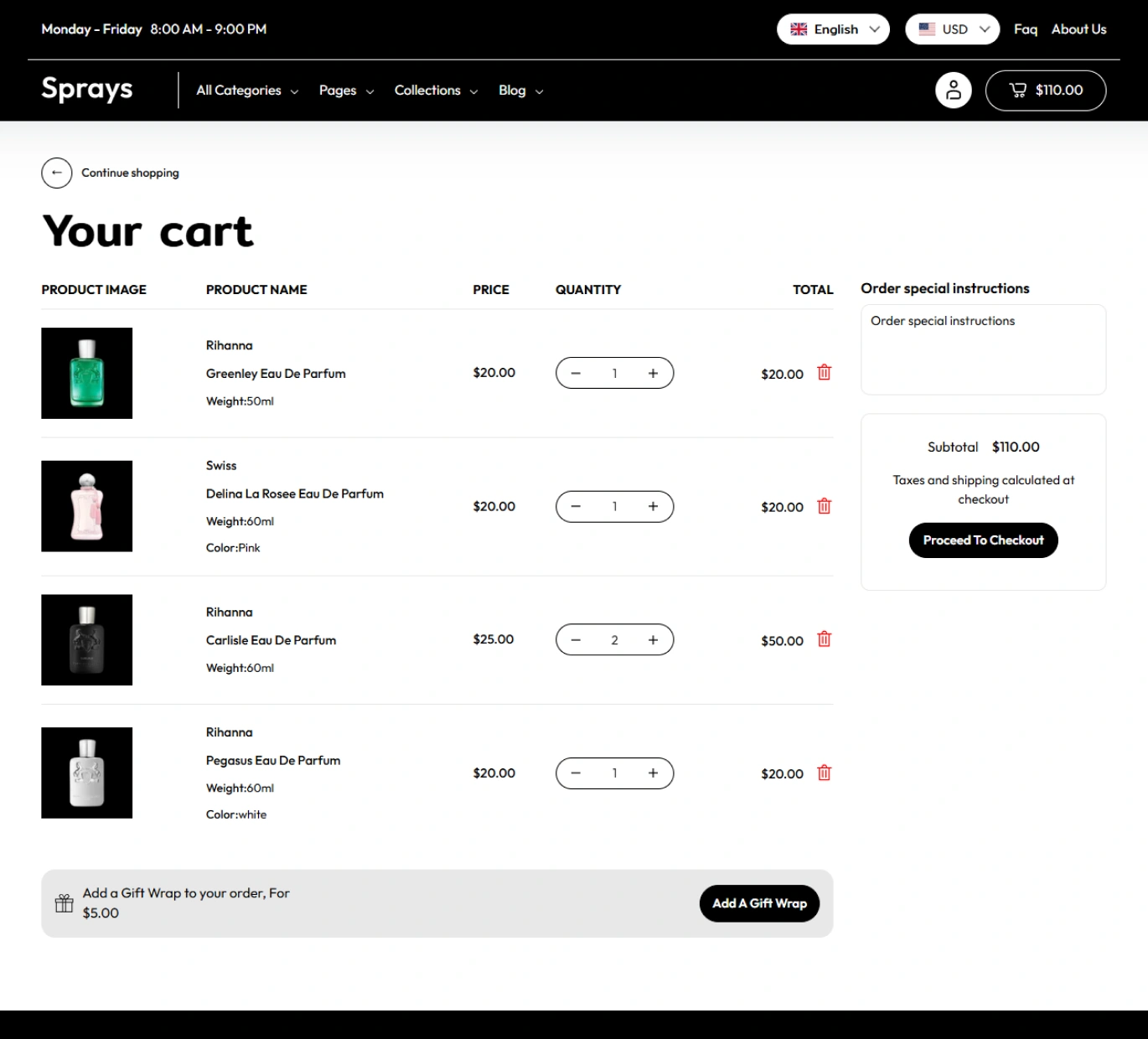 Sprays Shopify Theme - WorkDo