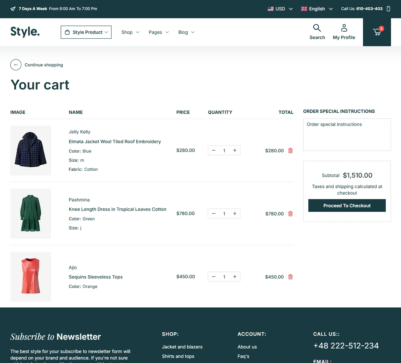 Style Shopify Theme - WorkDo