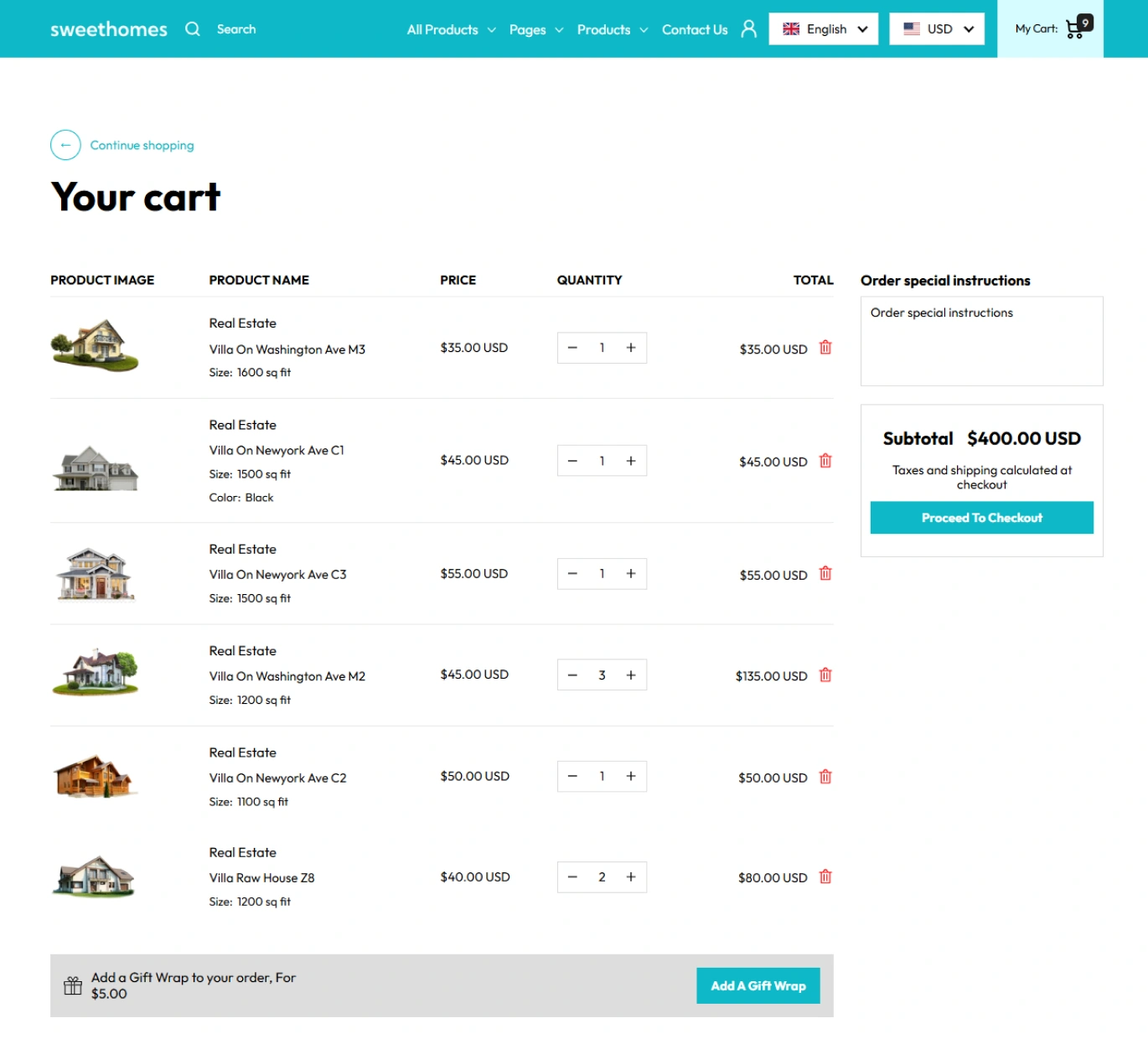 Sweet Homes Shopify Theme - WorkDo