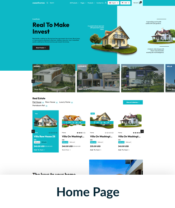 Sweet Homes Shopify Theme