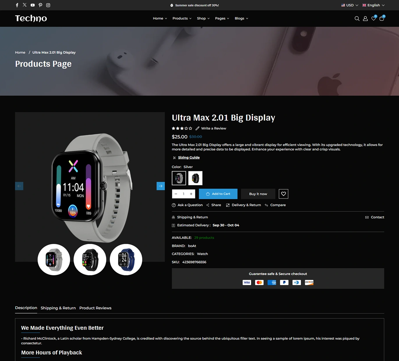 Techno Shopify Theme - WorkDo
