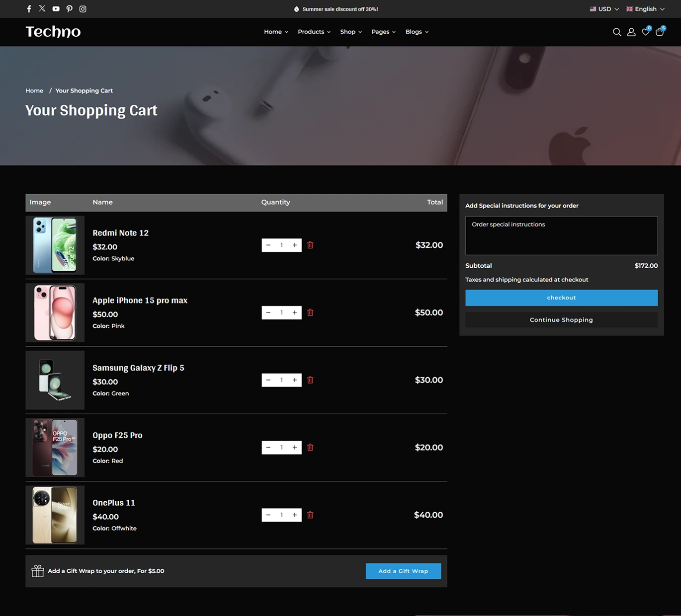 Techno Shopify Theme - WorkDo