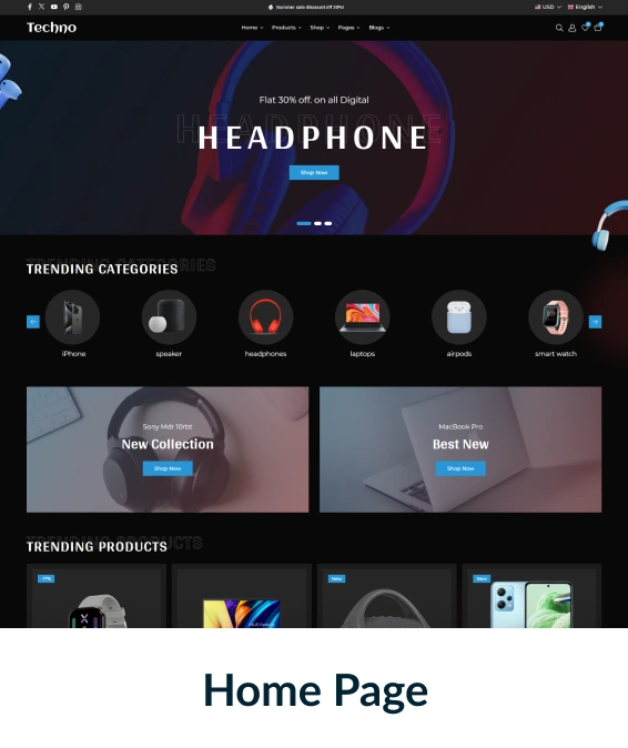 Techno Shopify Theme