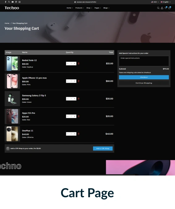 Techno Shopify Theme
