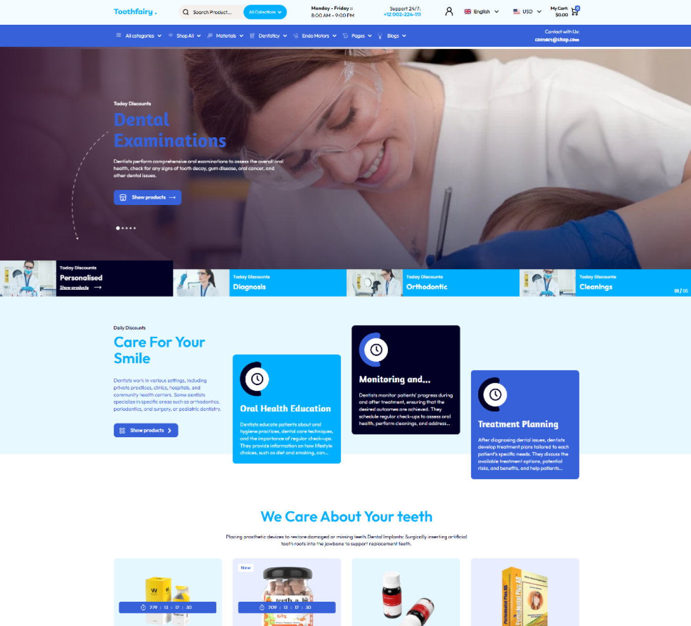 Toothfairy Shopify Theme - WorkDo