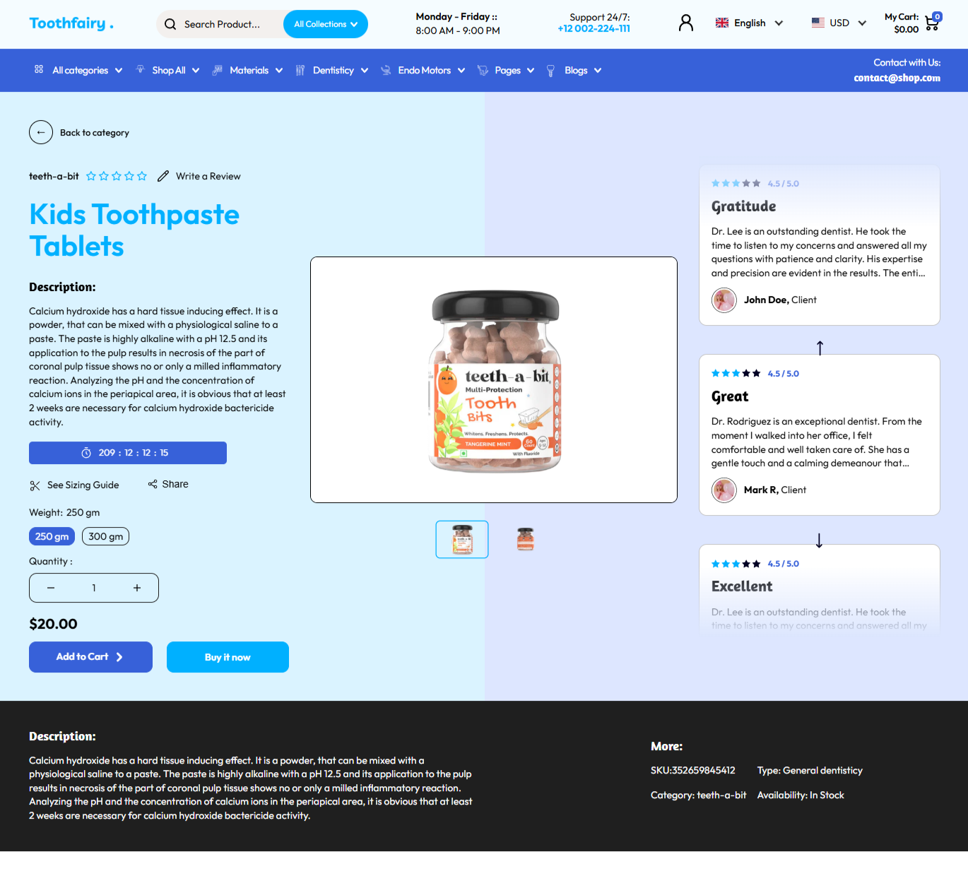 Toothfairy Shopify Theme - WorkDo