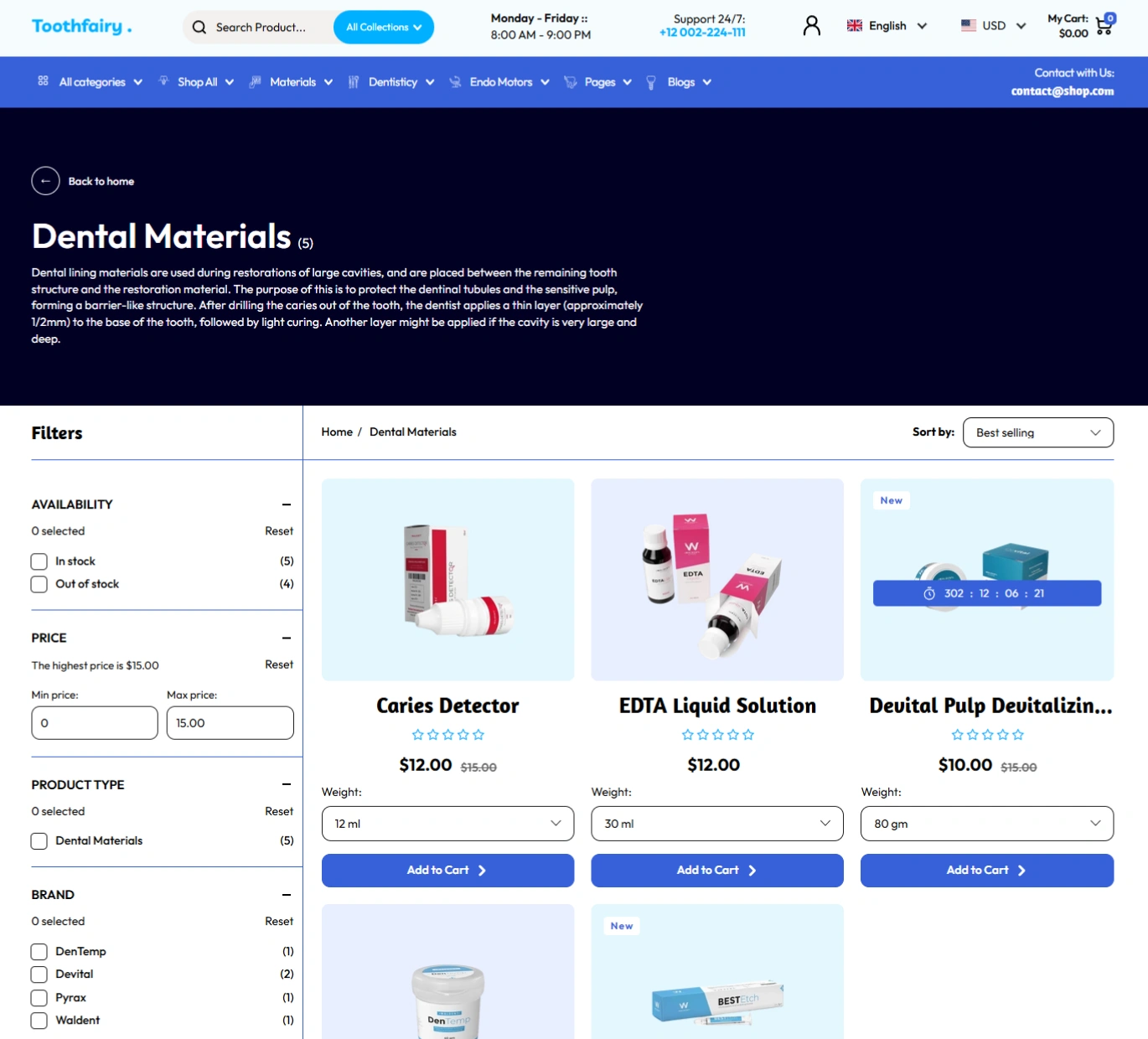 Toothfairy Shopify Theme - WorkDo