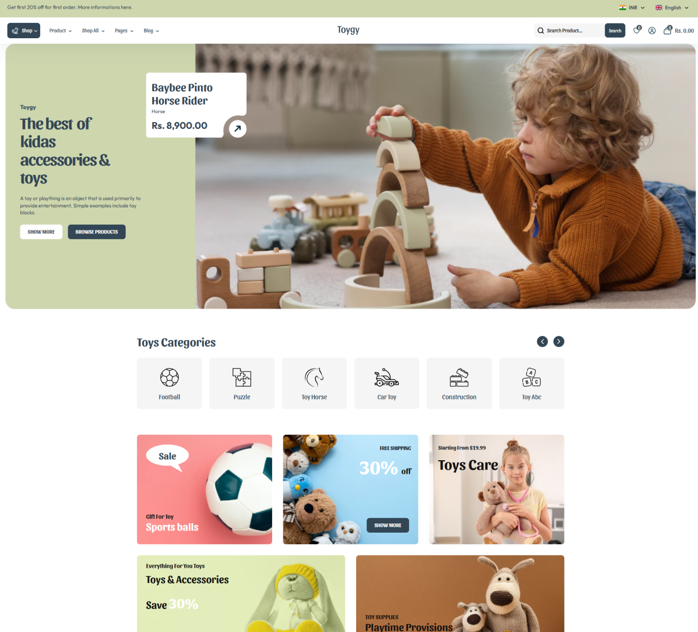 Toygy Shopify Theme - WorkDo