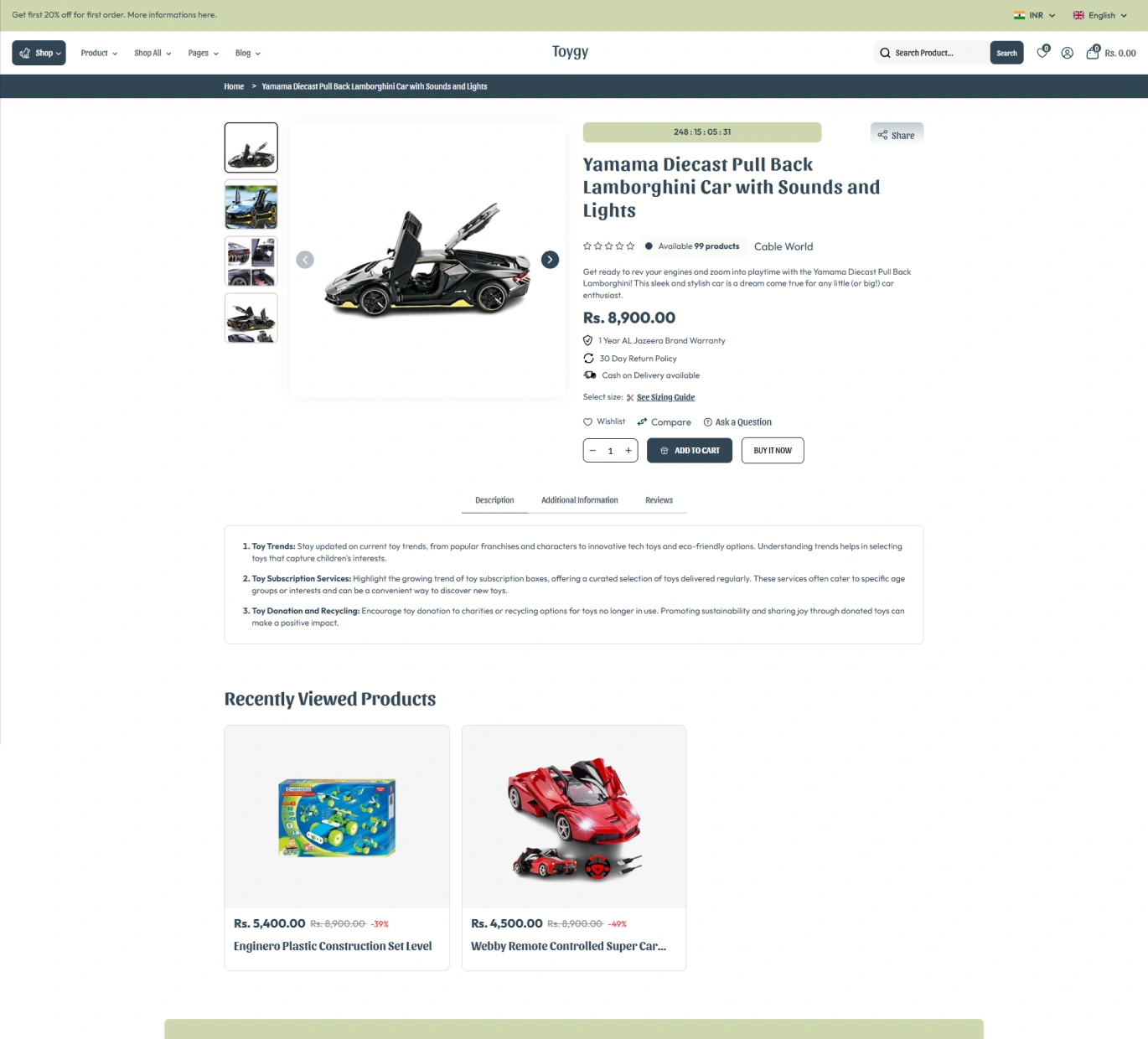 Toygy Shopify Theme - WorkDo