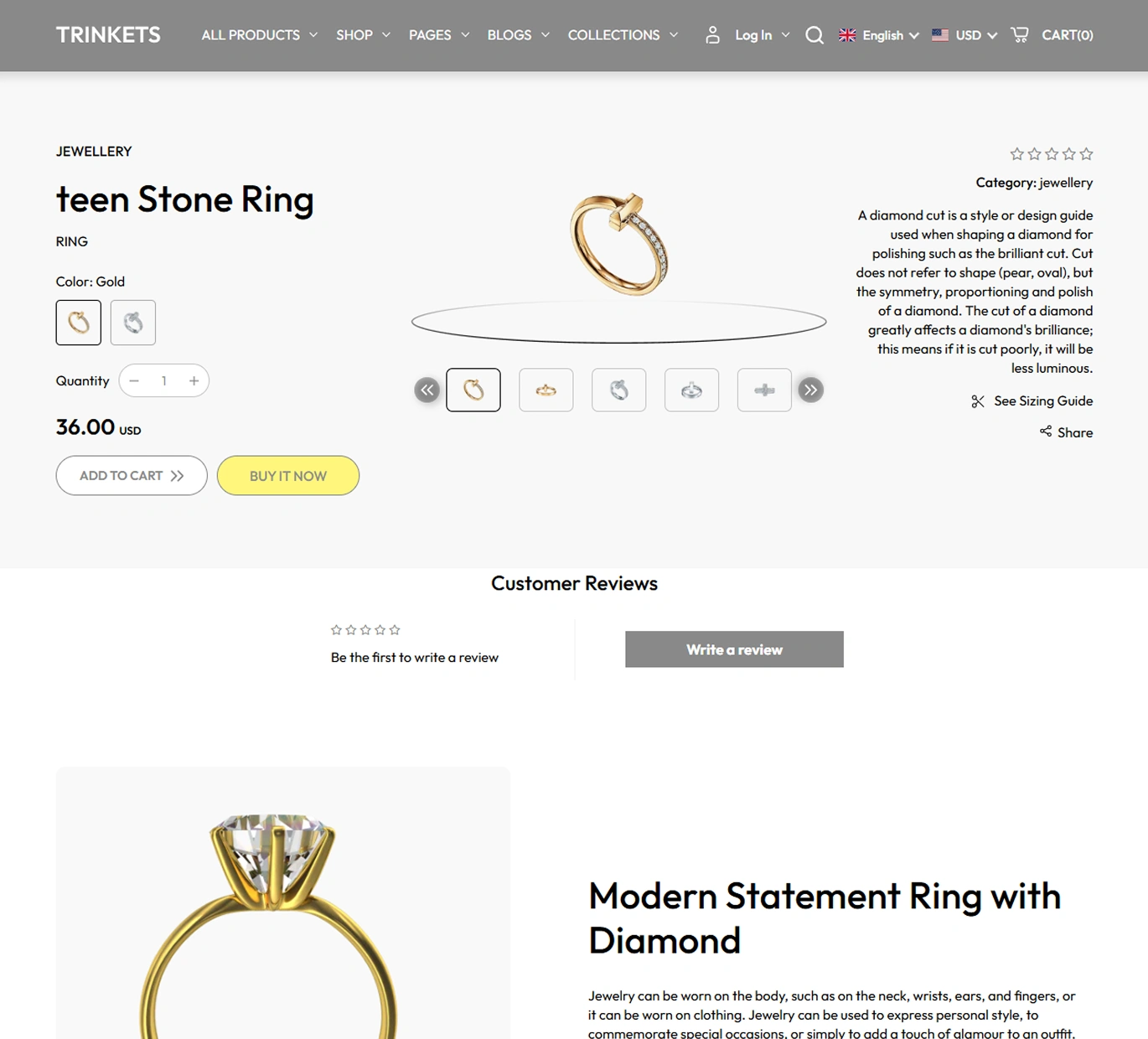 Trinkets Shopify Theme - WorkDo