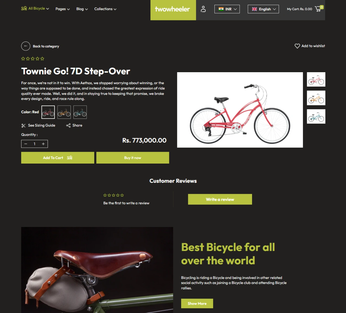 Two Wheeler Shopify Theme - WorkDo