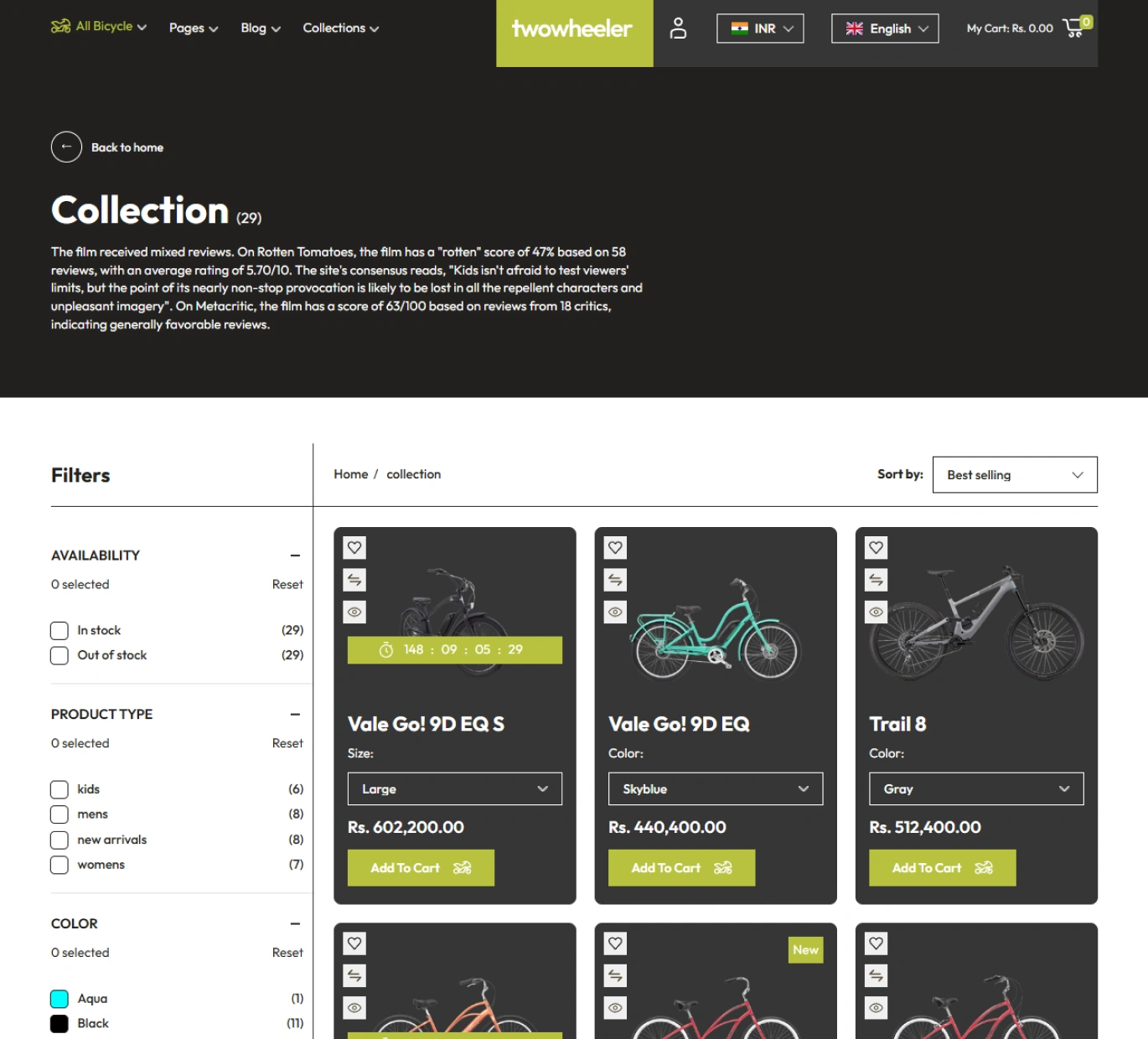 Two Wheeler Shopify Theme - WorkDo