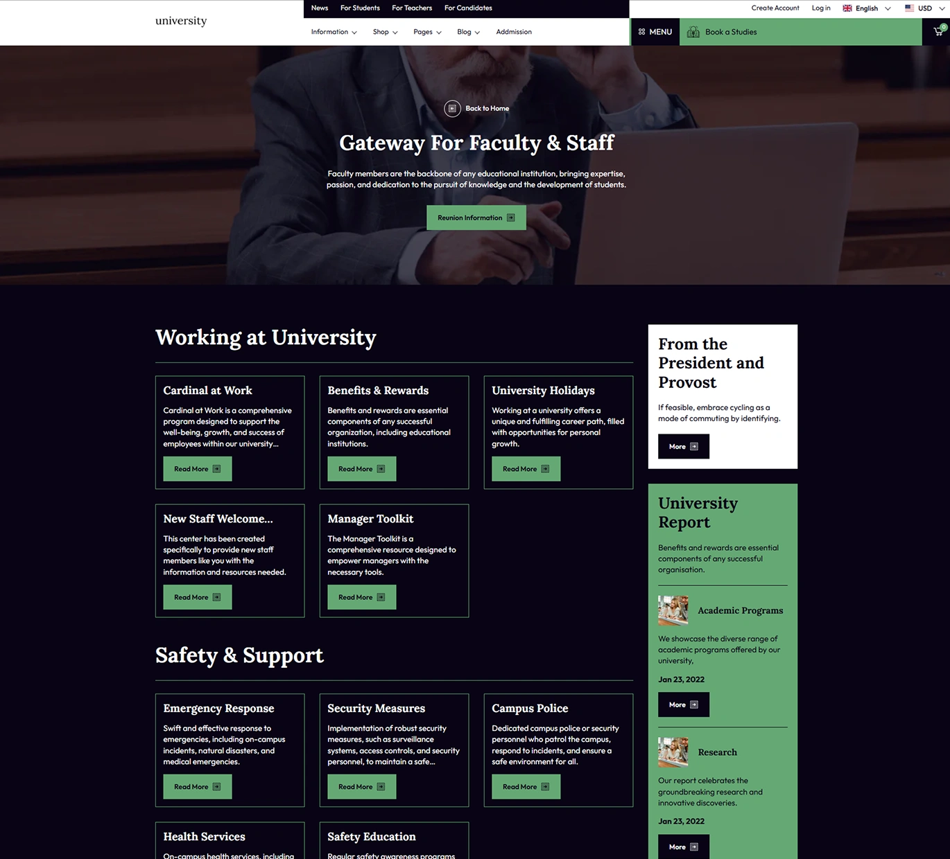 University Shopify Theme - WorkDo