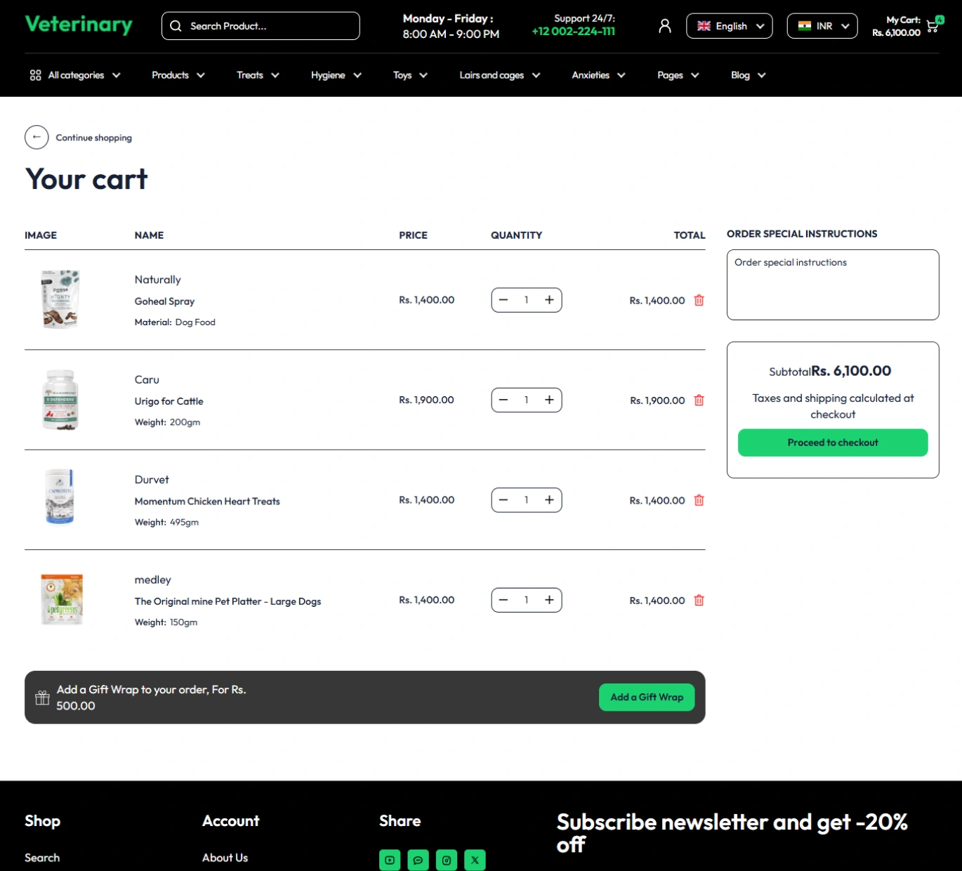 Veterinary Shopify Theme - WorkDo