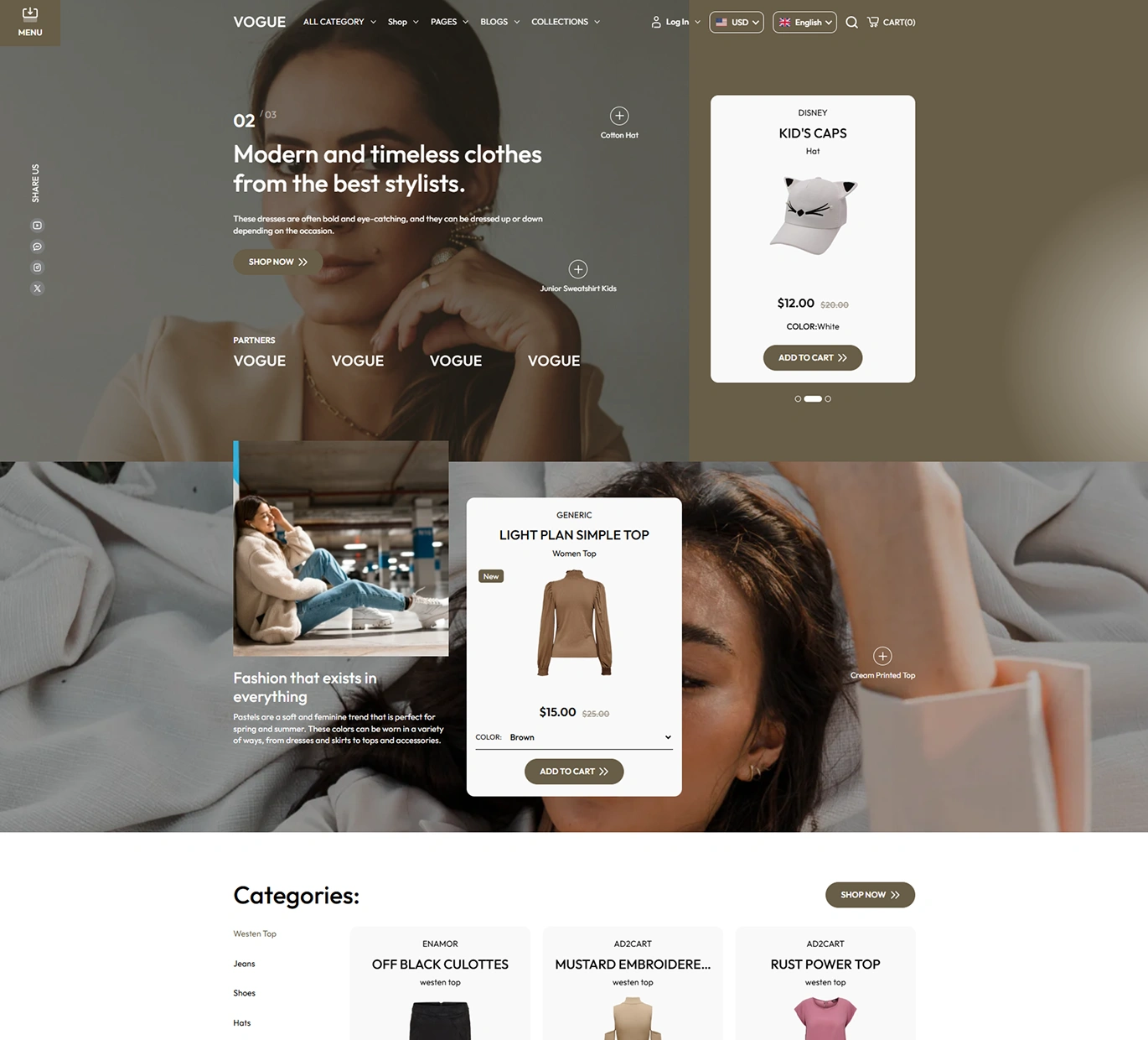 Vogue Shopify Theme - WorkDo