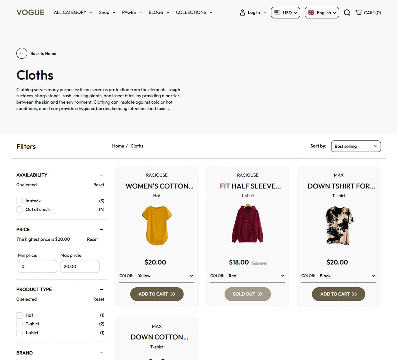 Vogue Shopify Theme - WorkDo