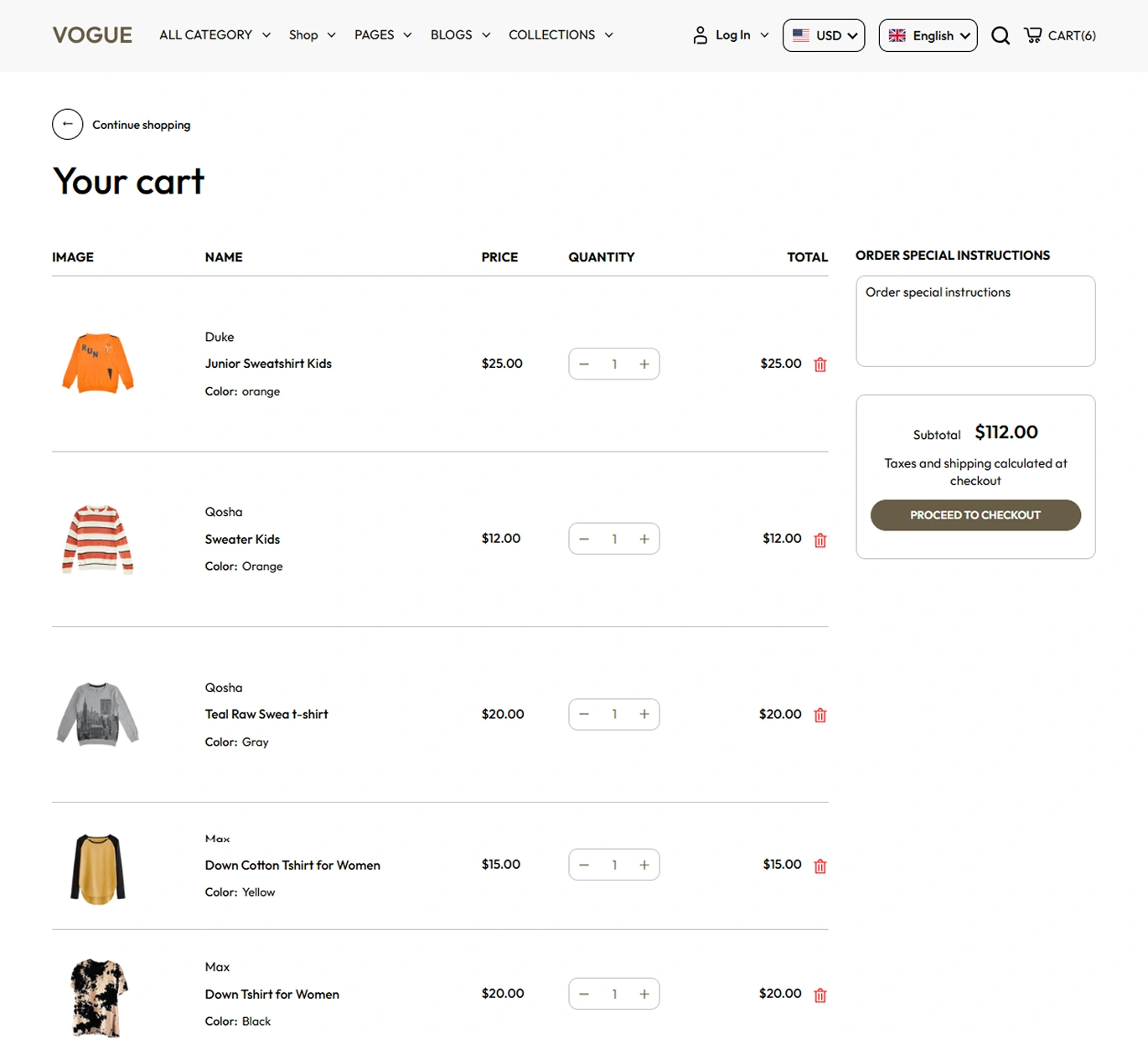Vogue Shopify Theme - WorkDo